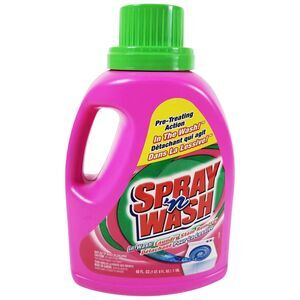 Spray N Wash In Wash Stain Remover PINK BOTTLE 40 Oz NOS Scented Discontinued